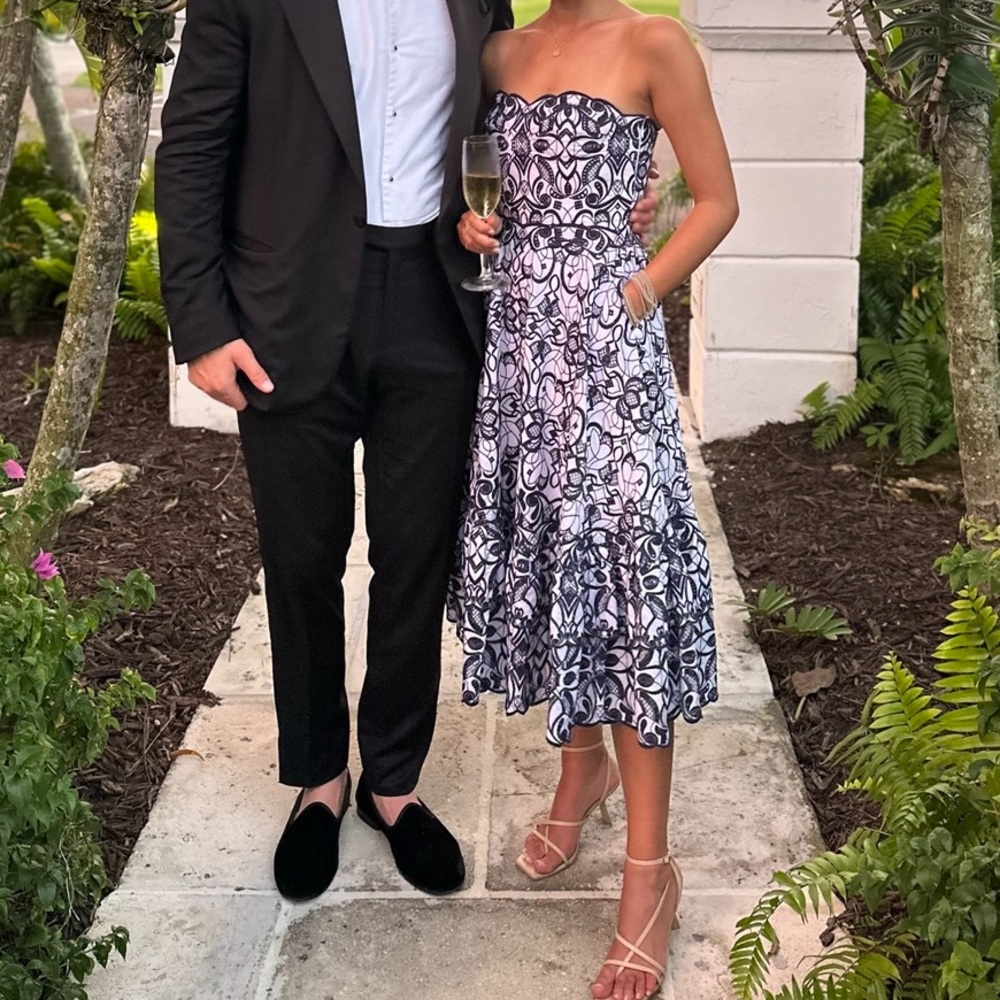 jonathan simkhai blue scallop dress